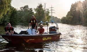 Badeunfall in der Ruhr Foto Feuerwehr Bochum