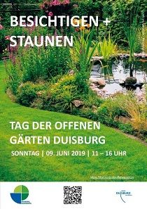Postkarte Tag der offenen Gärten Duisburg 2019