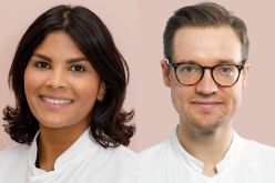 Die beiden erfahrenen Dysphagie-Experten PD Dr. Sriramya Lapa (im Bild links) und PD. Dr. Bendix Labeit (im Bild rechts) informieren in einem Workshop auf dem 1. Deutschen Schlaganfallkongress, dem DSG25, über Schluckstörungen nach einem Schlaganfall. Universitätsmedizin Frankfurt am Main und Universitätsklinikum Düsseldorf