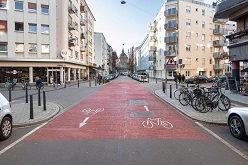 Bevorrechtigte Fahrradstraße  Foto: QIMBY / Philipp Böhme