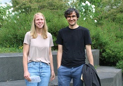 Prof. Dr. Felix Wilke und Mareike Sielaff vom Projektteam an der EAH Jena  Laura Arndt  Ernst-Abbe-Hochschule Jena