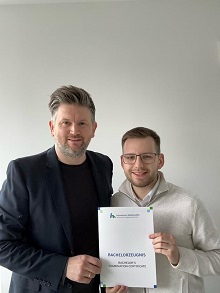 Prof. Dr. Lutz Göcke und Laurin Müller  Hochschule Nordhausen