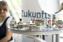 Die Stadt der Zukunft — Interaktives Stadtwandel-Exponat des Wuppertal Institut für Klima, Umwelt, Energie. Copyright: Fraunhofer UMSICHT