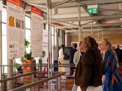 Im Rahmen des ersten HBC.Innovationsforums wurden die Forschungsprojekte auch in einer umfangreichen Ausstellung präsentiert Quelle: Foto: HBC/Camilla Frei
