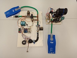 Prototypen für ein an der Hochschule Kaiserslautern entwickeltes Do-it-yourself-Beatmungsgerät  Maier  HSKL