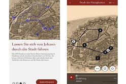 Mit der Hidden Cities-App Städte historisch erkunden.  Calvium