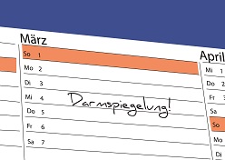 Kalender Darmspiegelung, Grafik Krebsinformationsdienst, DKFZ