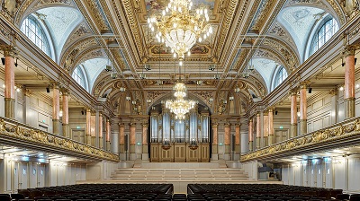 Die Tonhalle Zürich erstrahlt nach der umfassenden Instandsetzung in den Jahren 2017 bis 2021 wieder in ihrer ganzen Pracht Foto Georg Aerni 