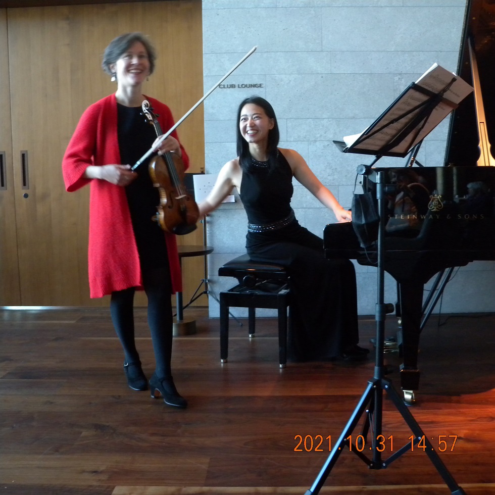 Lisa Schatzmann Violine und Shih Wei Huang Piano Foto Sandra Neumeister