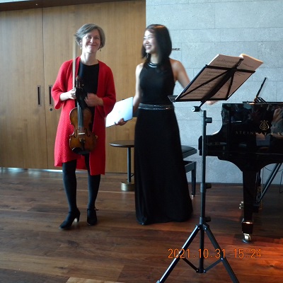 Lisa Schatzmann Violine und Shih Wei Huang Piano