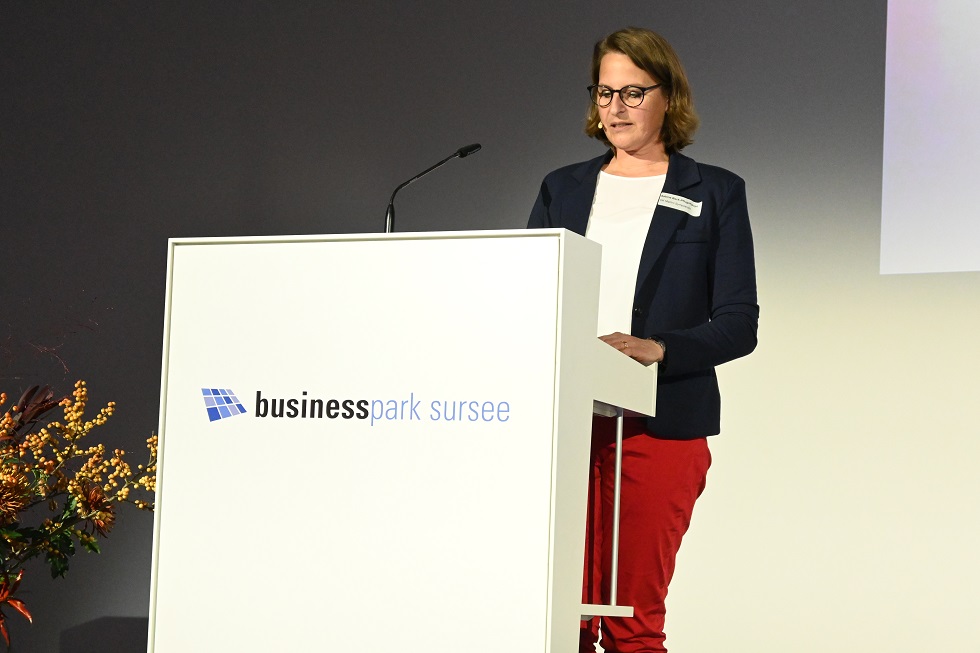 Stadtpräsidentoin Sabine Beck – Pflugshaupt eröffnet das Symposium