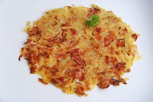 So eine Rösti erfreut Aug und Gaumen