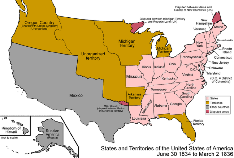 United States 1834-1836