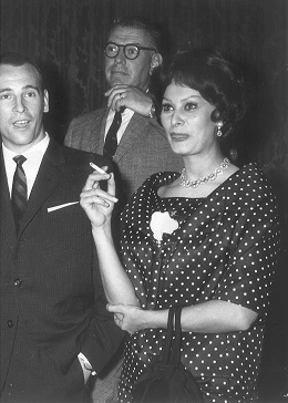 Sofia Loren mit Hans Menasse 1959