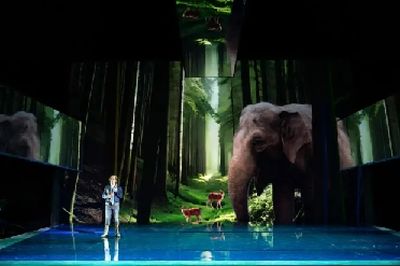 Szenenbild von Tom Schulze  Die Zauberflöte an der Oper Leipzig