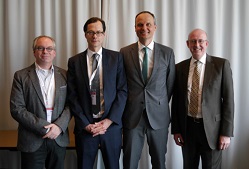 Der neue AFNET Vorstand (v.l.n.r.): Prof. Ulrich Schotten, Prof. Stephan Willems, Prof. Paulus Kirchhof, Prof. Andreas Goette AFNET
