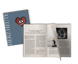 Herzspezialisten schreiben für Patienten: Die aktuelle Ausgabe der Herzstiftungs-Zeitschrift HERZ HEUTE. Collage: C. Marx/DHS.
