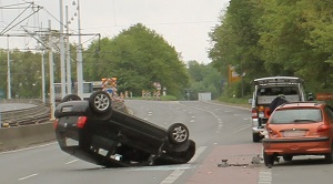 Unfall auf der Universitätsstraße in Bochum