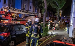 Wohnungsbrand im Ehrenfeld Foto Feuerwehr Bochum