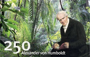 Alexander von Humboldt blickt vom Programmheft der diesjährigen Herbstakademie  Foto: Brändel/Braun (bearb.)