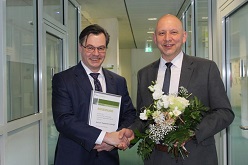 v.l.n.r. Prof. Dr. Thomas Lichtinger, Professor für Physician Assistance und Prof. Dr Johannes Schaller, Präsident und Geschäftsführer der SRH Hochschule für Gesundheit  SRH Hochschule für Gesundheit