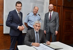 Besuch des neuen Polizeipräsidenten   