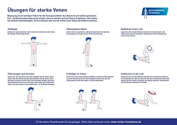 Einfache Gymnastikübungen stärken die Venen