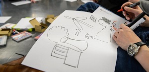 ENavi-Nachwuchsforschende betrachten die gesamtgesellschaftlichen Aufgaben der Energiewende.  Foto: ©IASS; P. Chiussi.