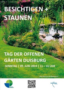 Postkarte Tag der offenen Gärten Duisburg 2019
