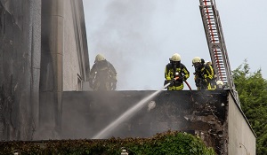 Wohnhausbrand Foto Feuerwehr Bochum