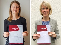Vernetzungs-Stipendiaten der Deutschen Leberstiftung 2020 (v. l. n. r.): Svenja Kolb und Dr. Theresa Wirtz (Quelle: Deutsche Leberstiftung) Quelle: Deutsche Leberstiftung