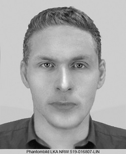 Erstelltes Phantombild: Wer kennt die abgebildete Person?