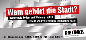 Wem gehört die Stadt?  Info- und Diskussionsabend