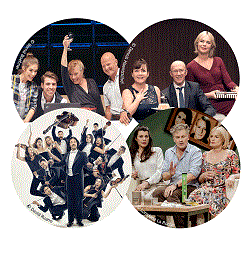 Bildcollage zur Theaterspielzeit 2019/2020 in der Stadthalle Walsum
