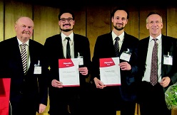 Freistellungs-Stipendiaten der Deutschen Leberstiftung 2018 – Urkundenverleihung im Rahmen der GASL-Jahrestagung (v.l.n.r.): M. P. Manns, R. A. Greinert, K. Schulze, A. LohseP