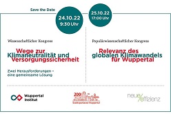 Nachhaltigkeitskongress anlässlich des 200. Jubiläums der Stadtsparkasse Wuppertal  Wuppertal Institut
