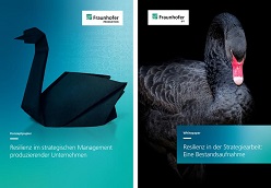 Mit dem Konzeptpaper »Resilienz im strategischen Management produzierender Unternehmen« zeigt das Fraunhofer IPT theoretische Ansatzpunkte auf, wie Unternehmen die neue Zielgröße der Resilienz im eigenen Strategieprozess verankern können.  © Fraunhofer IPT