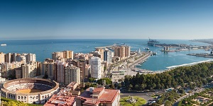 Malaga beliebtestes Reiseziel Symbolfoto