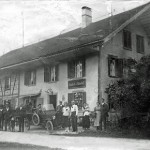 1908, Die Wirtschaft gehörte zu dieser Zeit einer Frau Müller. Sie hat auch das Wohnhaus Vis a Vis 1908 gebaut. Mit der Eröffnung der Bahn
