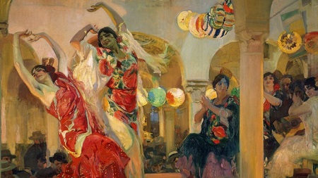 Flamenco-Café zu Beginn des 20. Jahrhunderts