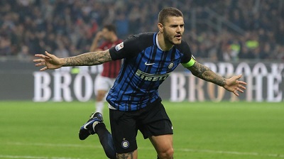 Mauro Icardi Torschütze des goldenen Tores für Inter Mailand