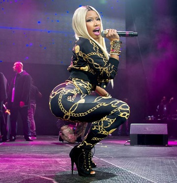 Nicki Minaj Foto ab ihrer Homepage