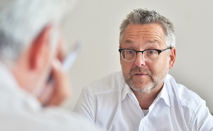 Stadbaurat Dr. Markus Bradtke während des Sommergesprächs