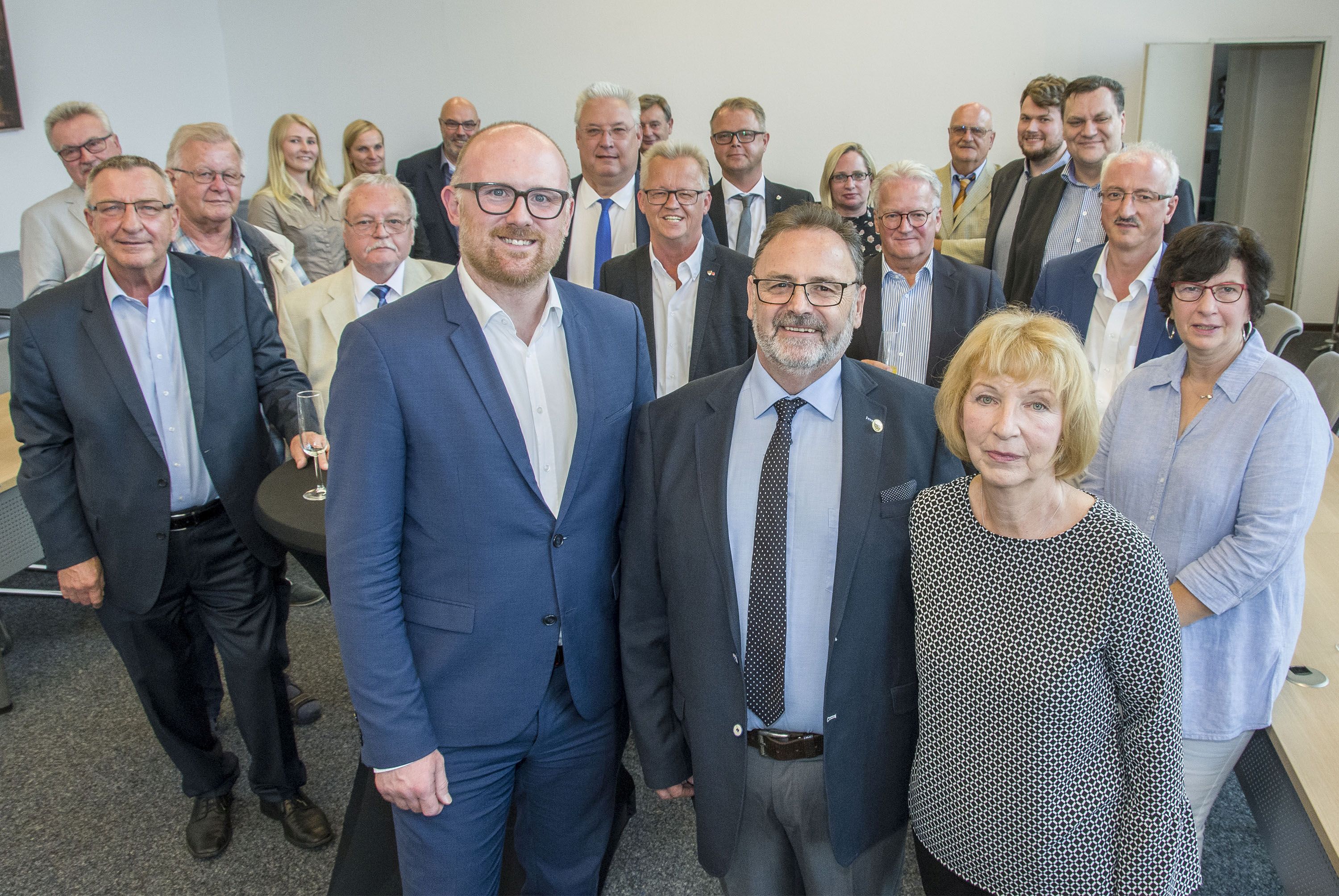Feierstunde mit Oberbürgermeister Sören Link und Uwe Heider 