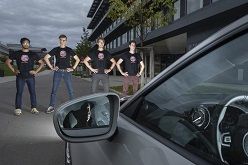 von links nach rechts: Anurag Ranjan, Michael J. Black, Andreas Geiger and Joel Janai  MPI für Intelligente Systeme / W. Scheible