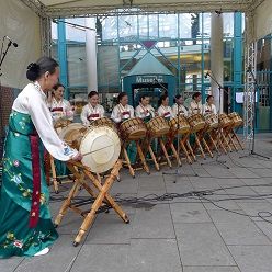 Koreanische Trommelgruppe Arirang