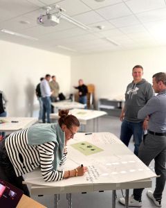 n Workshops haben Studierende, Mitarbeitende und Lehrende gemeinsam bereits erste Ideen für mehr Klimaschutz entwickelt.  Rafael Vogt  Hochschule Coburg