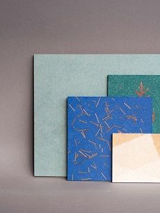 Ob einfarbig, marmoriert, mit grafischen Elementen oder terrazzoähnlichen Strukturen – Superwood bietet vielfältige Gestaltungsmöglichkeiten.  Sofia Souidi