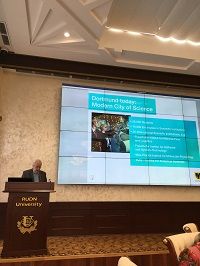 Bürgermeister Manfred Sauer in Moskau