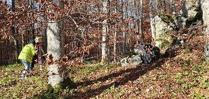 Um ein Höhenprofil des Geländes erstellen zu können, haben Studierende der HBC verschiedene Vermessungen durchgeführt.  Hochschule Biberach